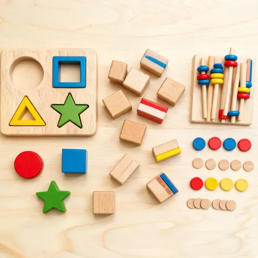 Montessori sorting and STEM learning toys